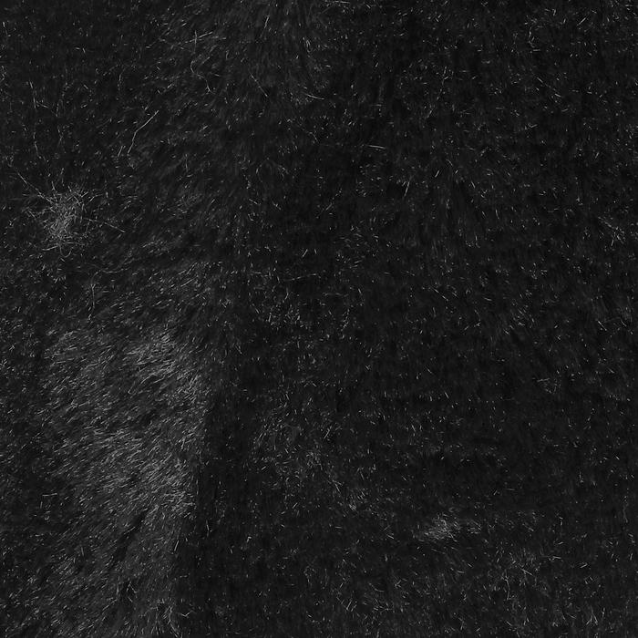Мех на трикотажной основе цвет черный , ширина 155 см