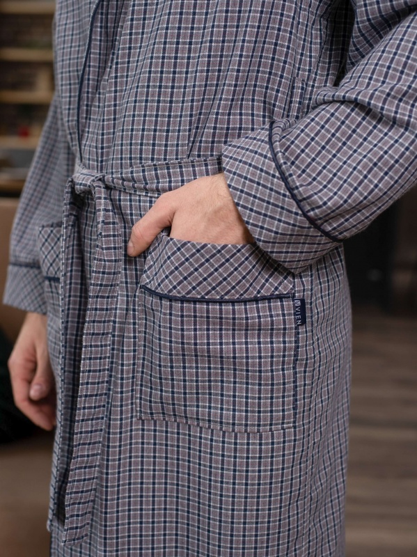 Мужской облегченный халат Arman (Серый)